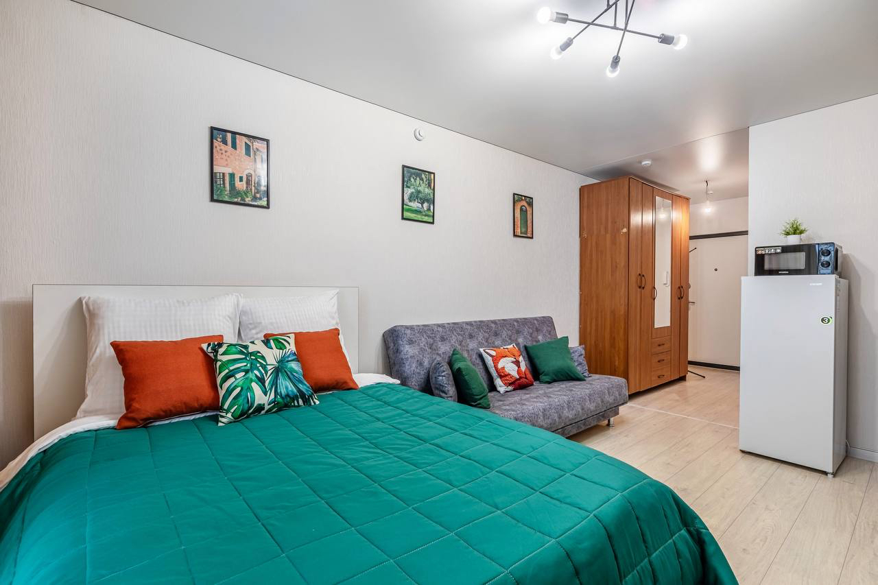 Уютная Квартира-студия, 30 м², 2 кровати