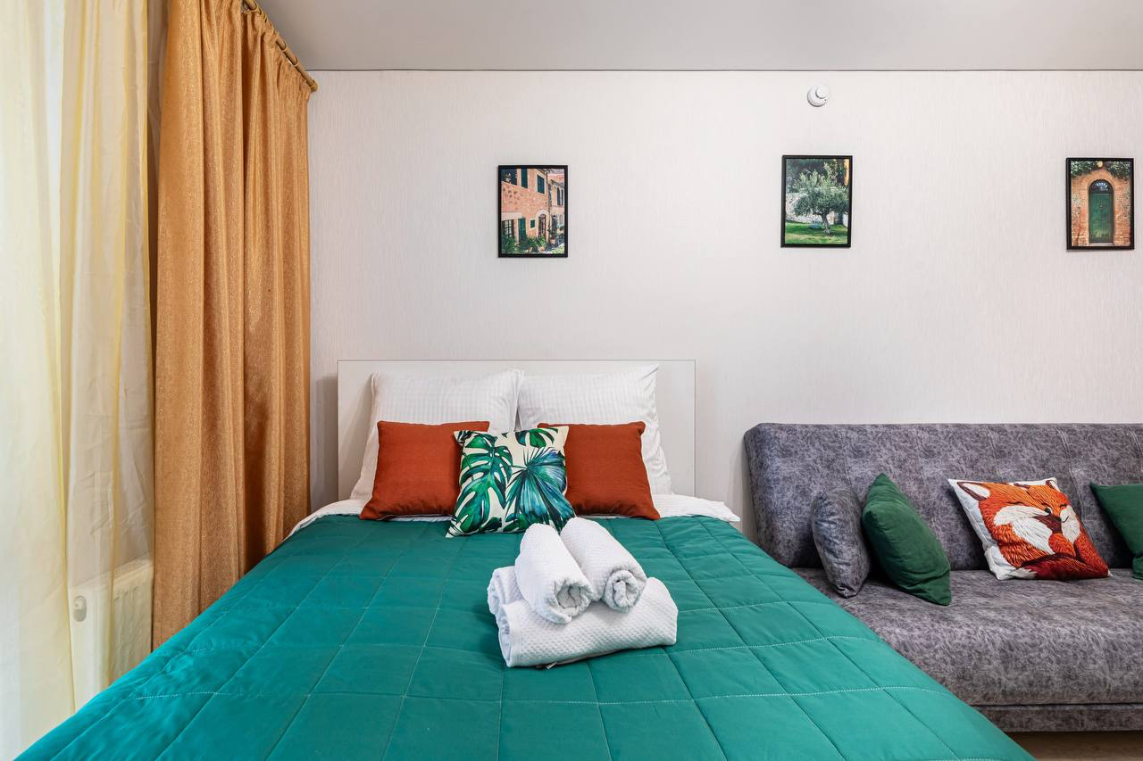 Уютная Квартира-студия, 30 м², 2 кровати